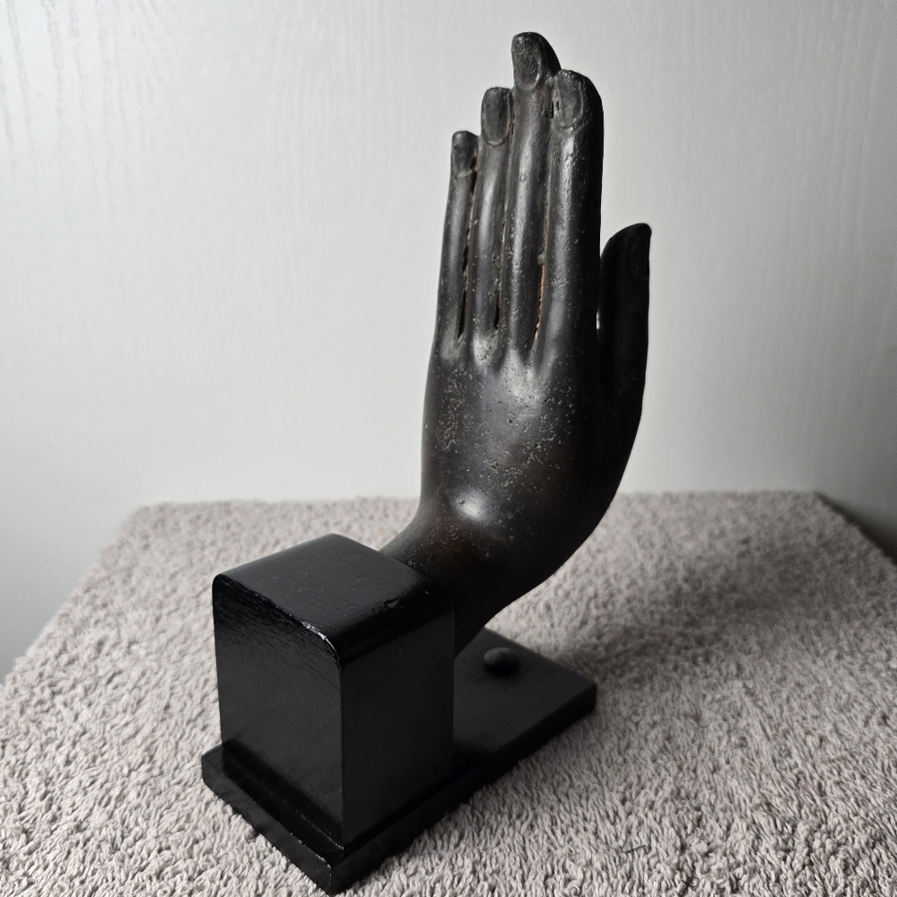 Vintage Bronze Budda Hand,mounted